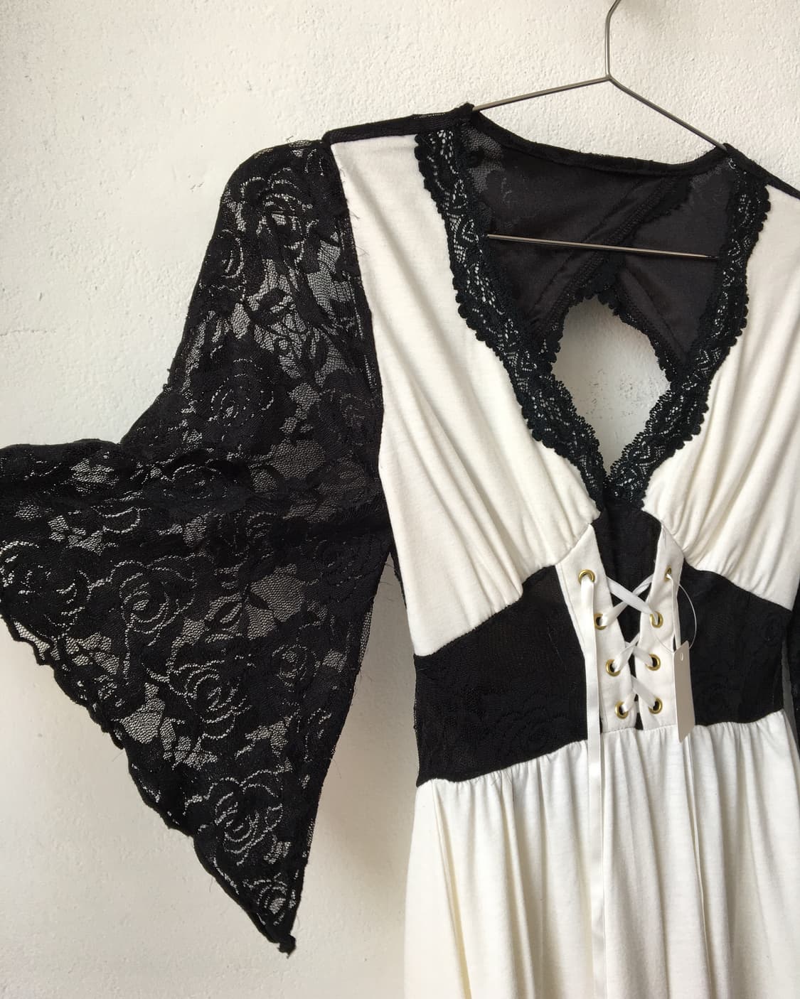 Lace point lace up onepiece 상품이미지5