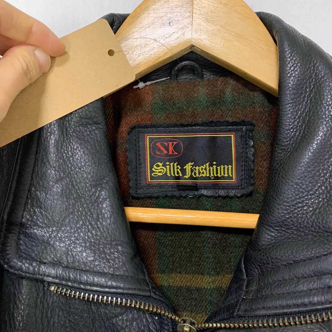 빈티지 리얼레더 소가죽 미디 코트 자켓 상품이미지7