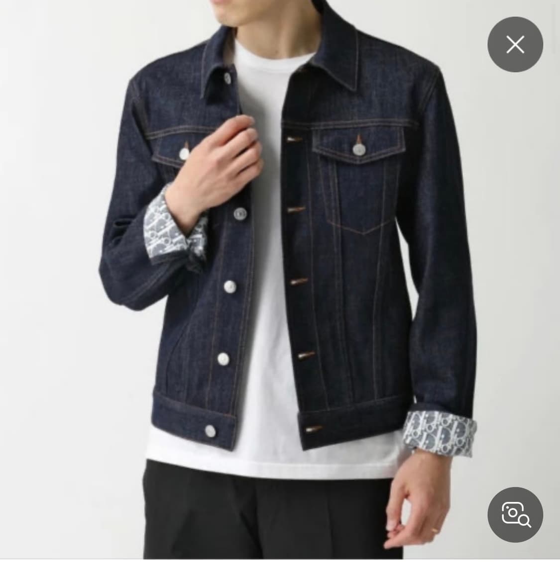 디올 오블리크 데님자켓 (정품 상품이미지3