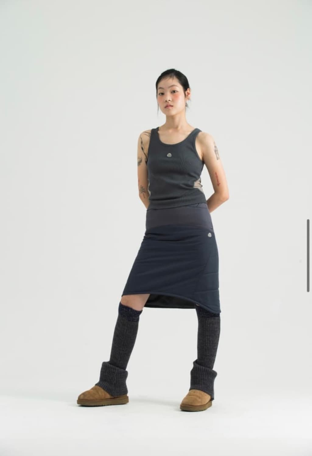 스마트어반유즈풀(코이세이오)패딩스커트 차콜 2사이즈 상품이미지1