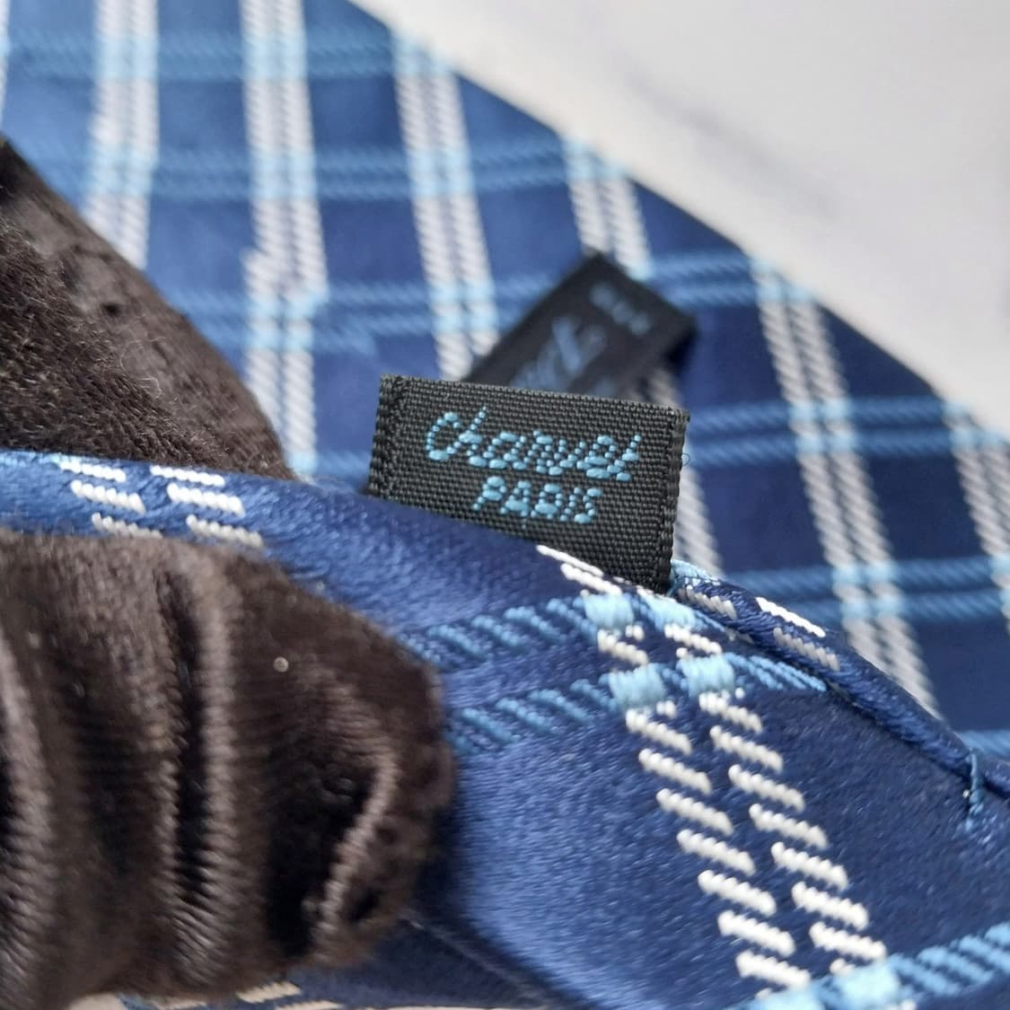 샤르베 실크 네이비 플래드 넥타이 9.2cm A+등급 K1652
 상품이미지9