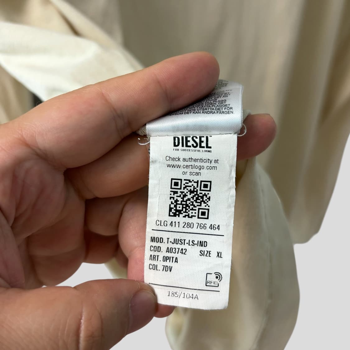 (XL)DIESEL 디젤 긴팔티셔츠 상품이미지7