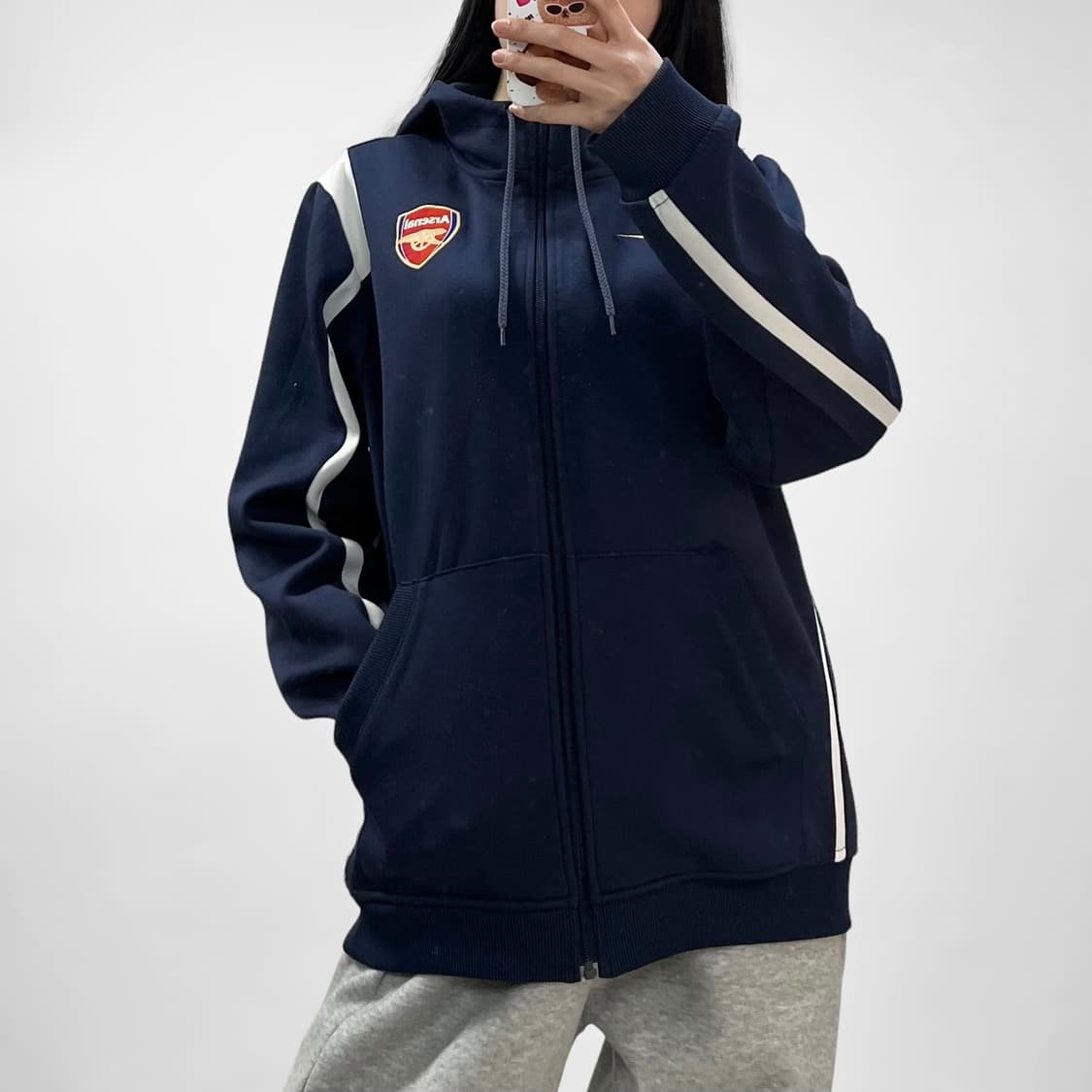 나이키 아스날 후드 트랙탑 져지 네이비 상품이미지1