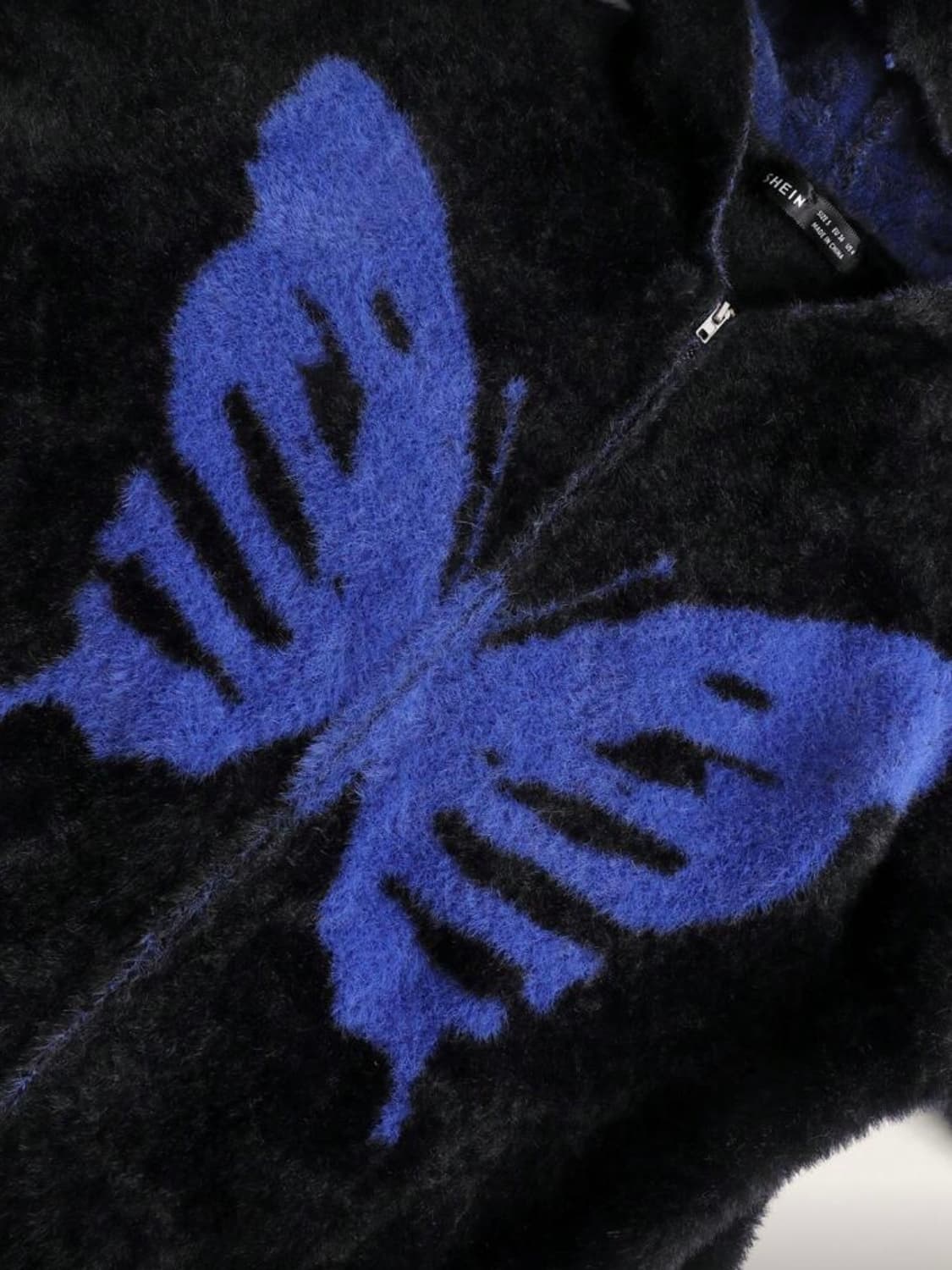 나비 니트 후드집업 상품이미지3