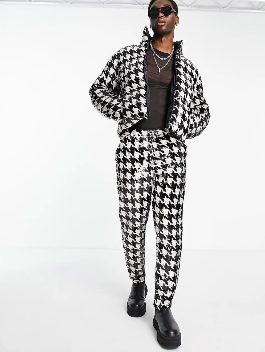 새상품) 영국브랜드🇬🇧 하운드투스 시퀸 패딩 점퍼 자켓 (실사o) 상품이미지4