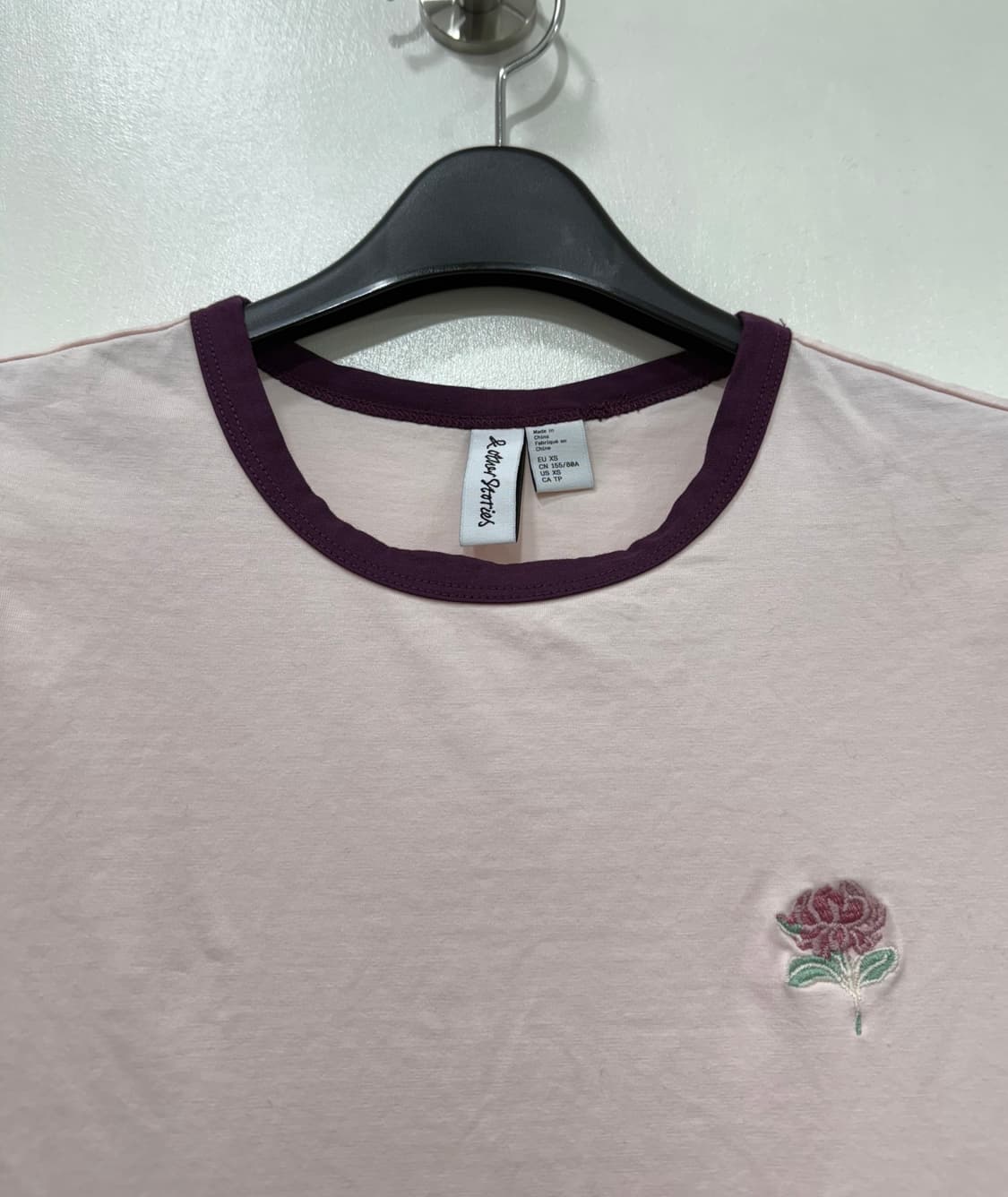 엔아더스토리즈 플라워 자수 반팔 티셔츠 XS 상품이미지3