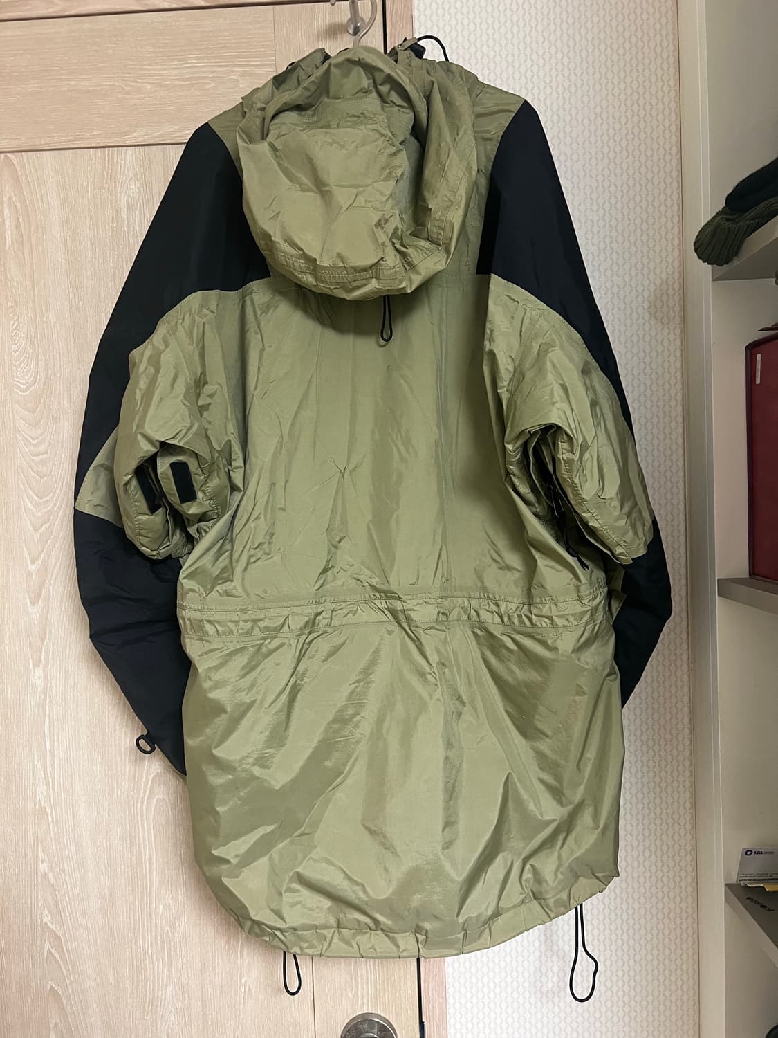 90s 빈티지 노스페이스 고어텍스 카키 바람막이 자켓 슈노원판 상품이미지2