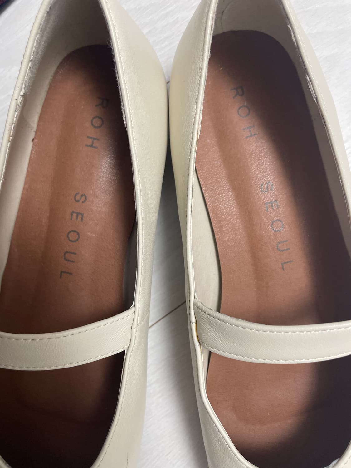 ROH SEOUL 메리제인 플랫슈즈 아이보리 상품이미지7