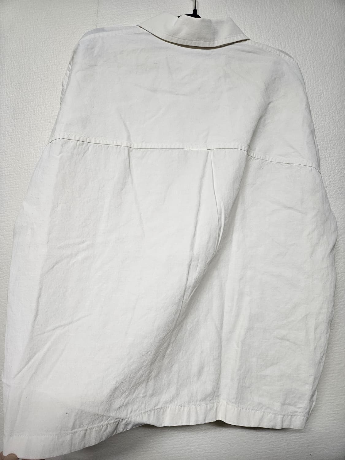 질샌더 23SS 하프 집업 린넨 셔츠 40사이즈 상품이미지5