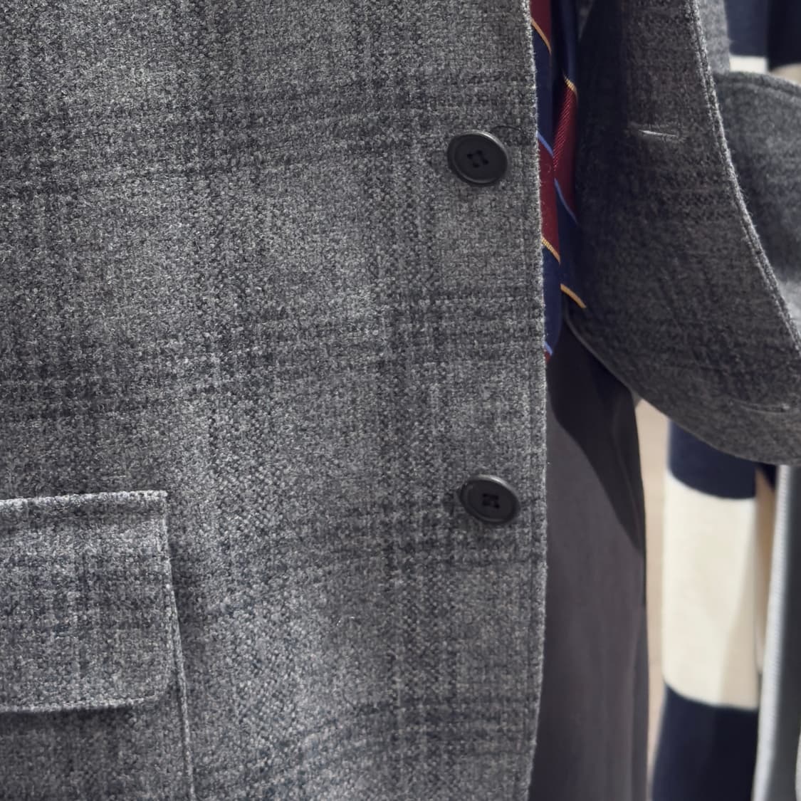 일본 테일러드 dearDad 글렌체크 울 자켓 상품이미지5