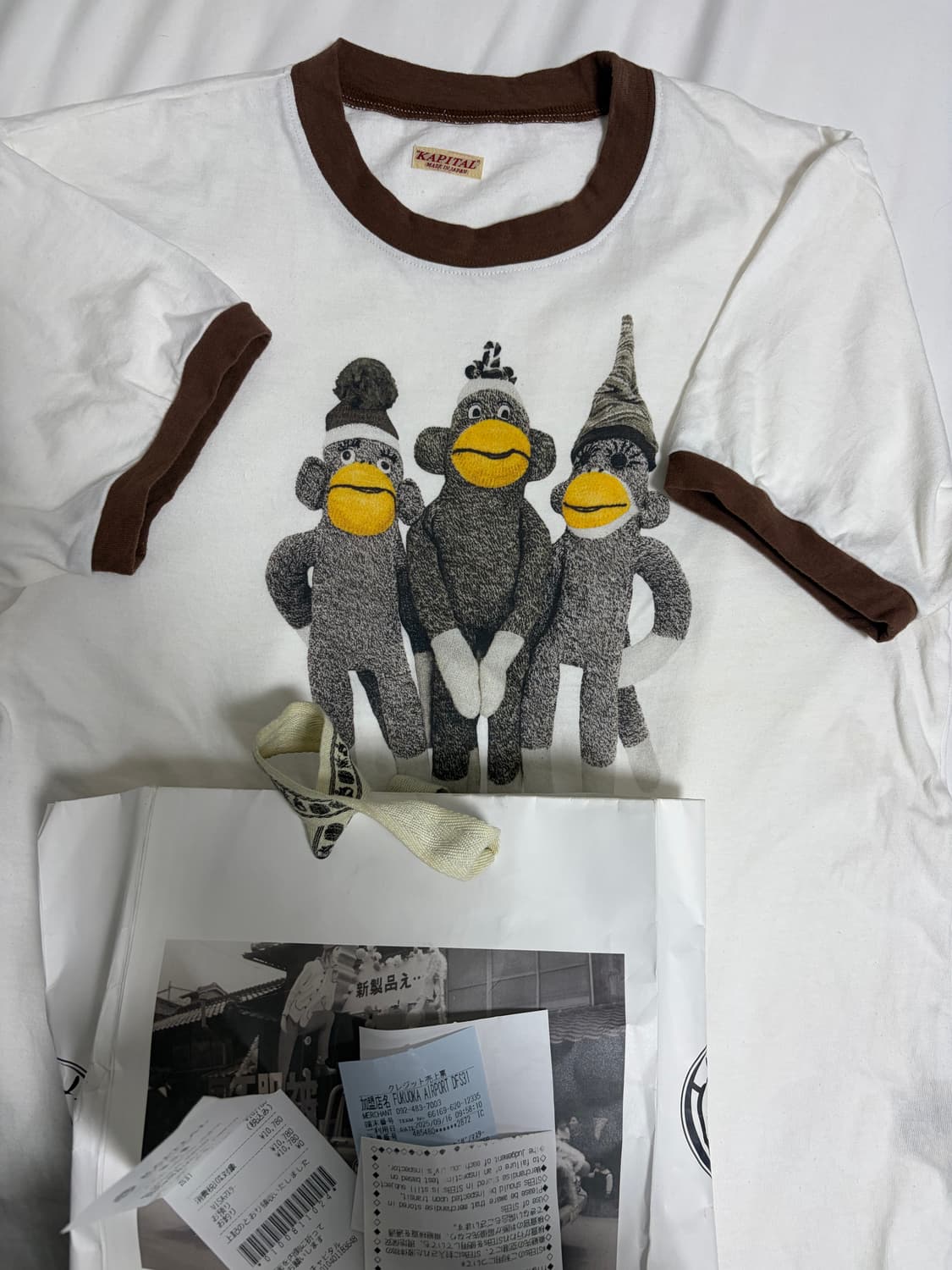 캐피탈 몽키 아미고 링거 반팔 티셔츠 상품이미지3