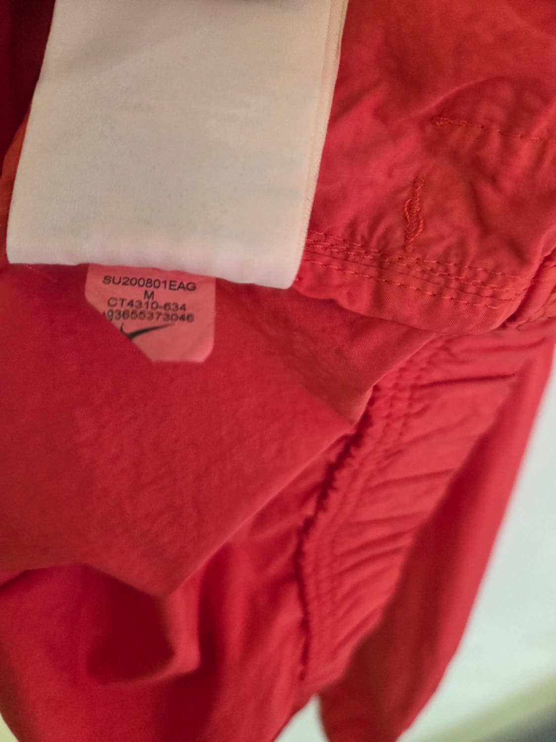 나이키 스투시 콜라보 윈드러너 자켓 M 레드 상품이미지5