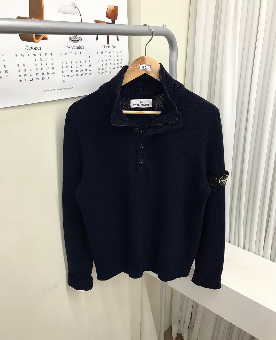 스톤아일랜드 반집업 니트 상품이미지1