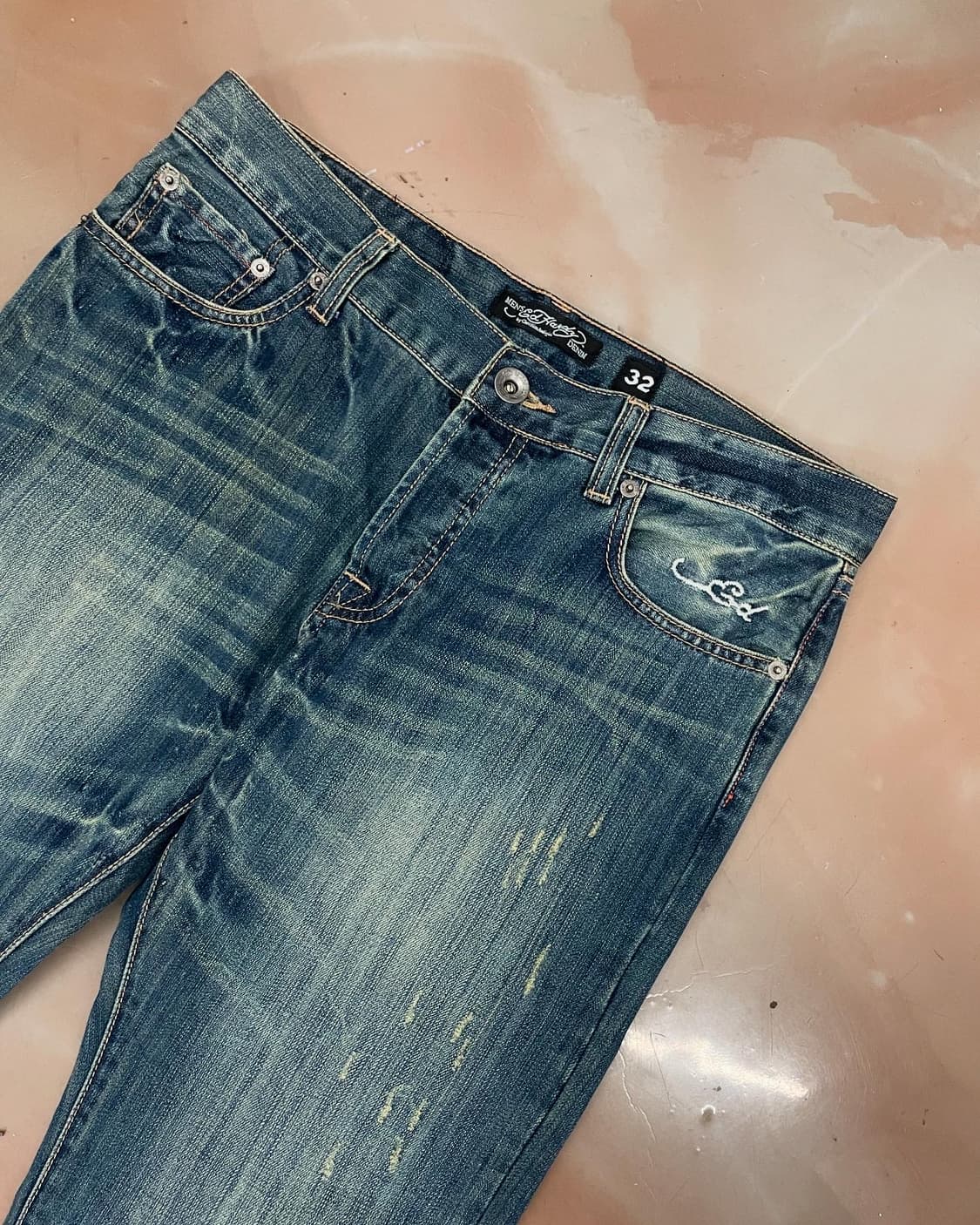 Ed Hardy washing denim back point Pants 상품이미지4