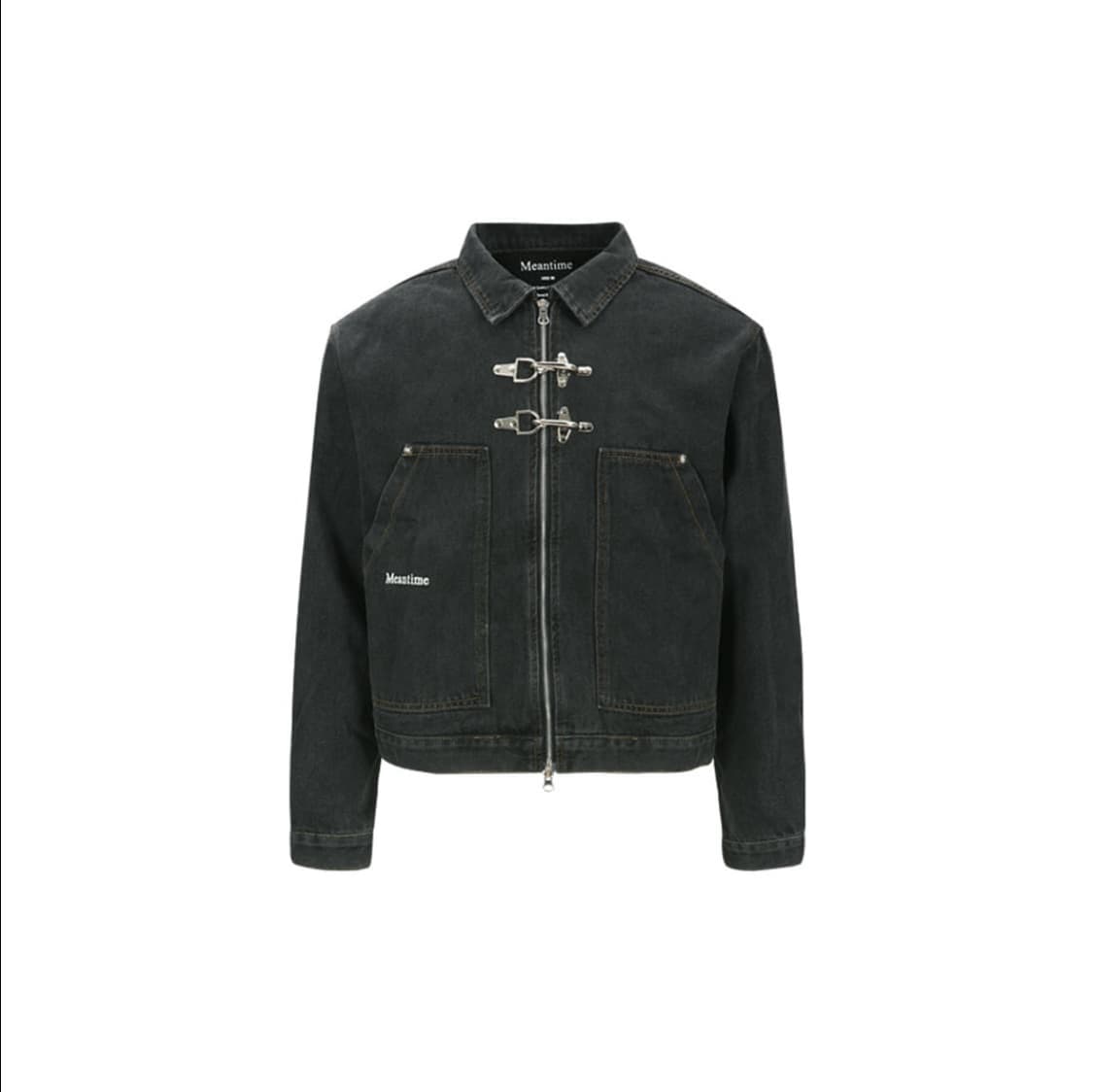 민타임 블랙 데님 자켓 상품이미지2
