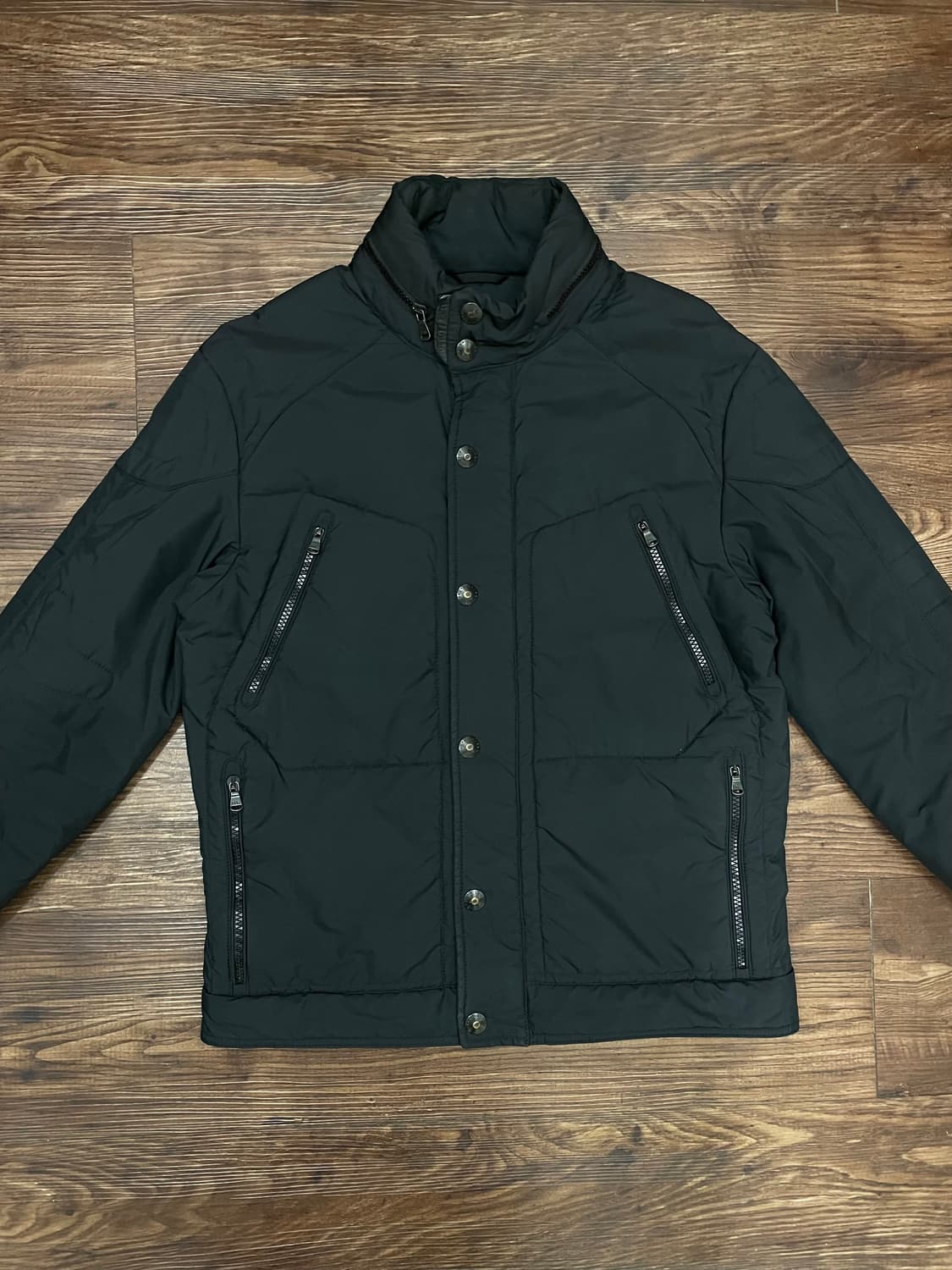 폴로 랄프로렌 레이싱 푸퍼 패딩 자켓 블랙 상품이미지1