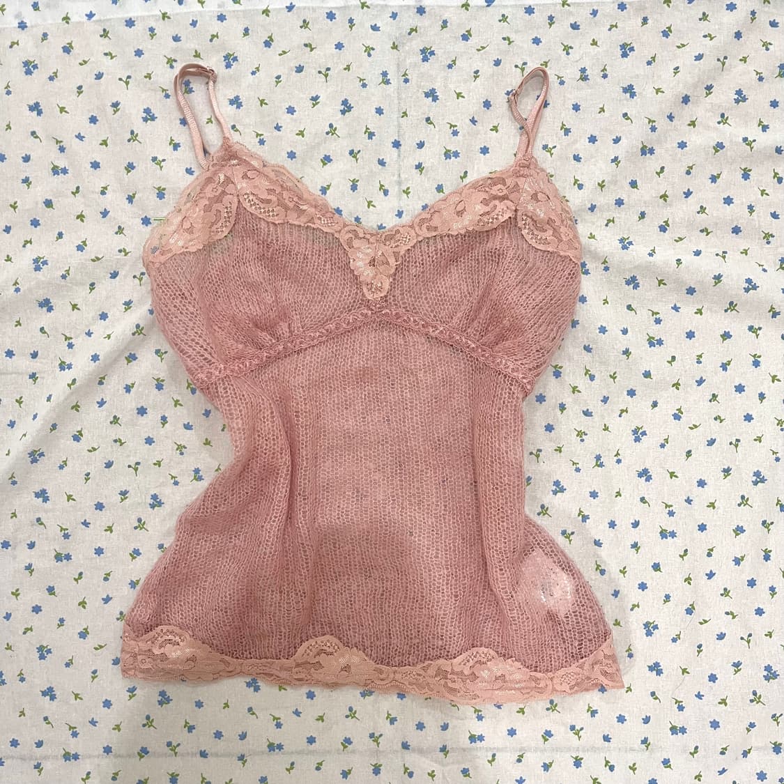 일브 딸기우유 핑크 니트 나시 슬리브리스 로걀탑 히메갸루 리즈리사 빈티지 상품이미지1