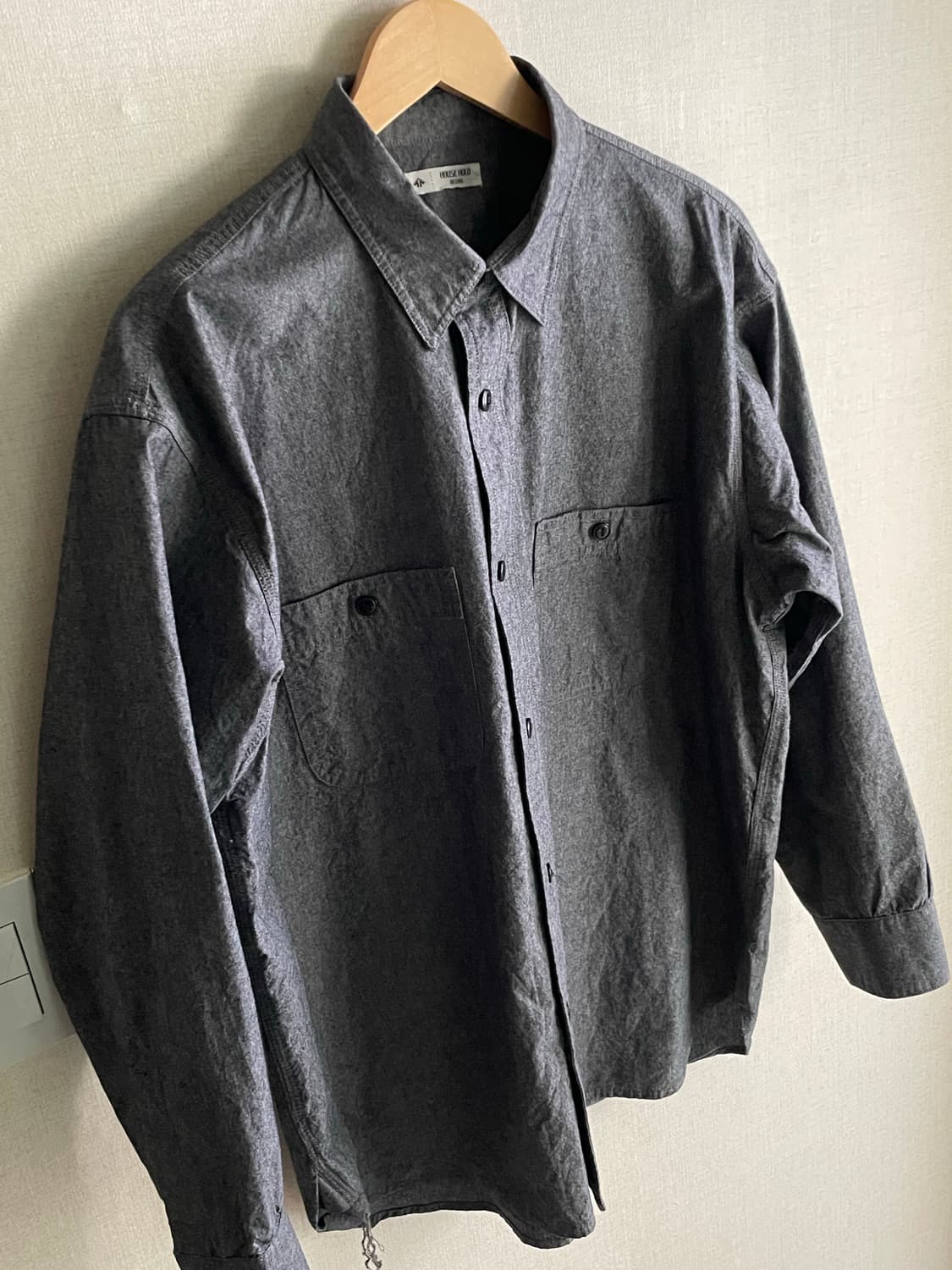 저널스탠다드 Relume HOUSE HOLD 블랙 샴브레이 셔츠 100 상품이미지2