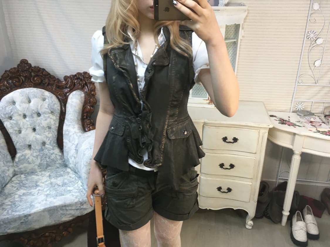 vintage archive brown leather vest 상품이미지3