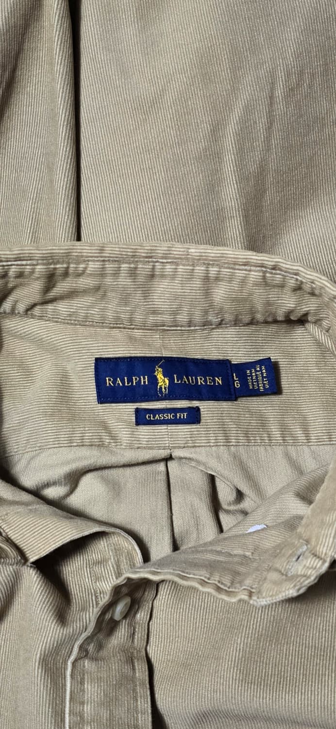 폴로 랄프로렌 클래식핏 코듀로이 셔츠 L 상품이미지3