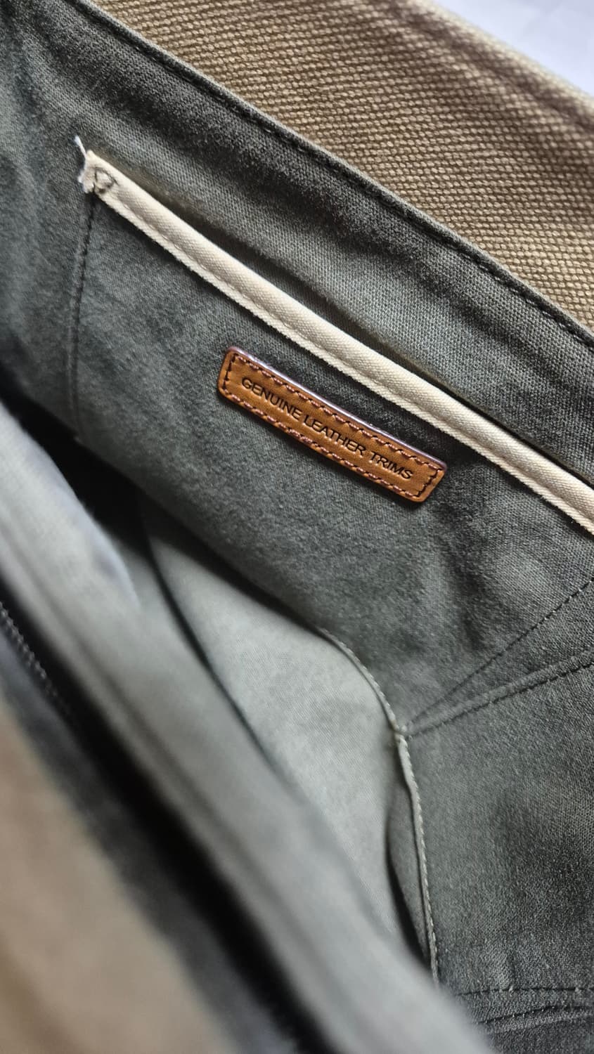 브룩스 브라더스 캔버스 레더 메신져백 상품이미지4