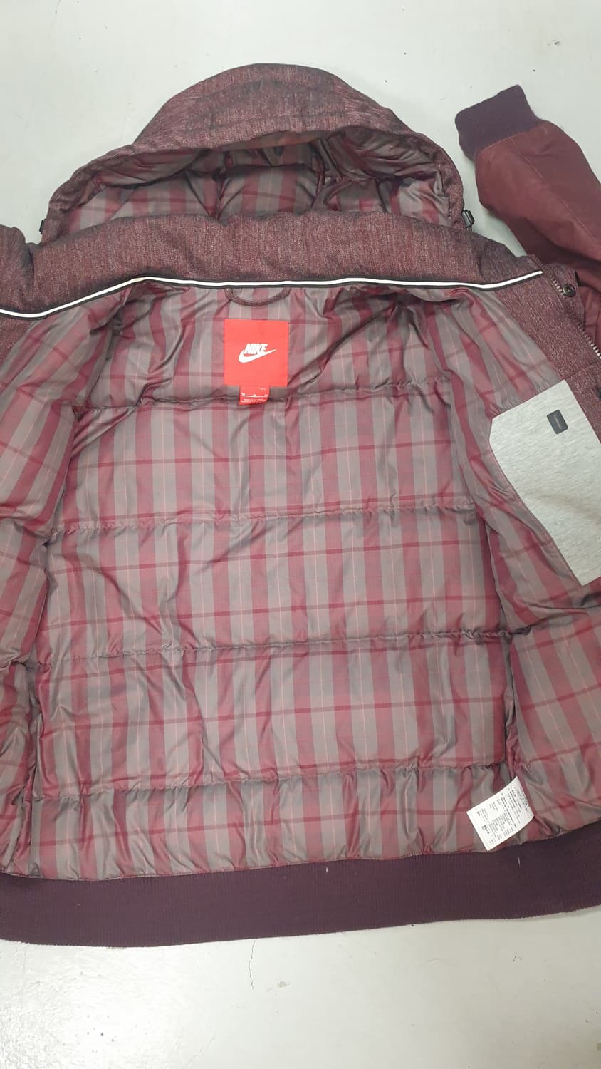나이키 후드 패딩 점퍼 버건디100 상품이미지3