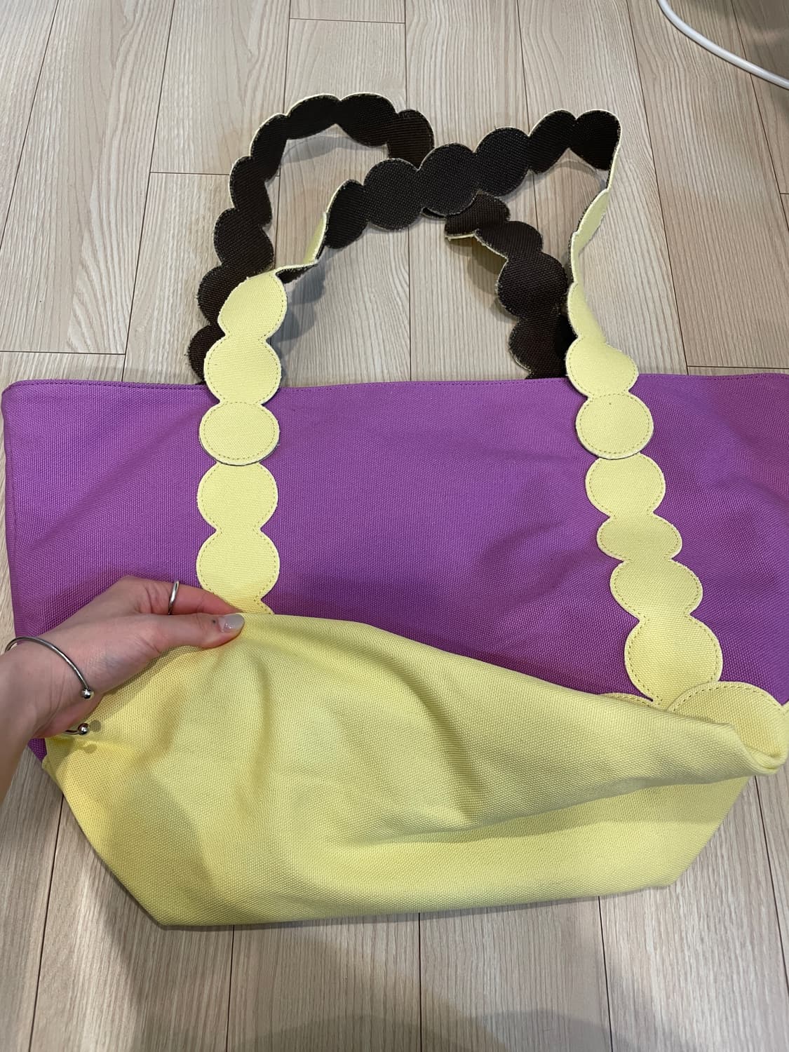 밤볼레Friends Bag (Purple&Yellow) 오늘 구매시13 상품이미지6