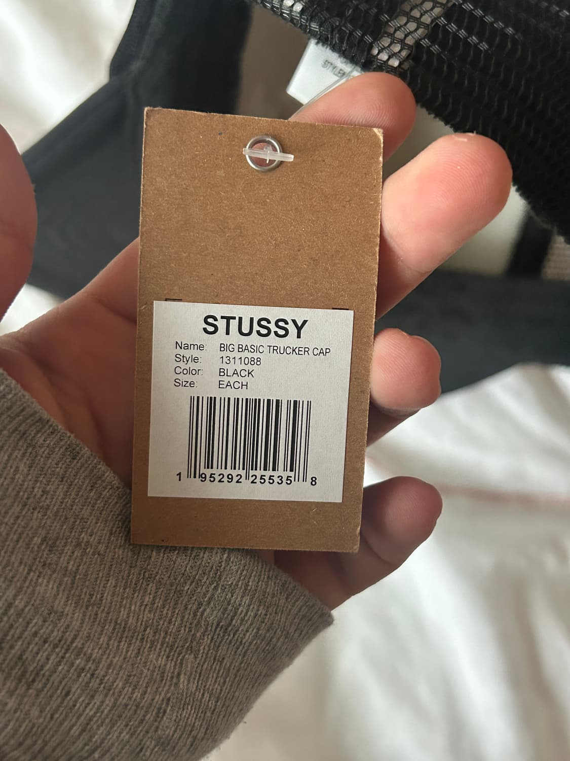 스투시 베이직 트러커 캡 블랙 상품이미지3