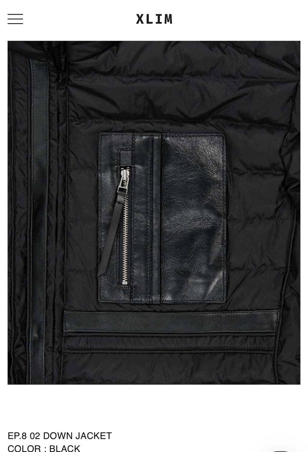 EP.8 02 DOWN JACKET Black L size 상품이미지3