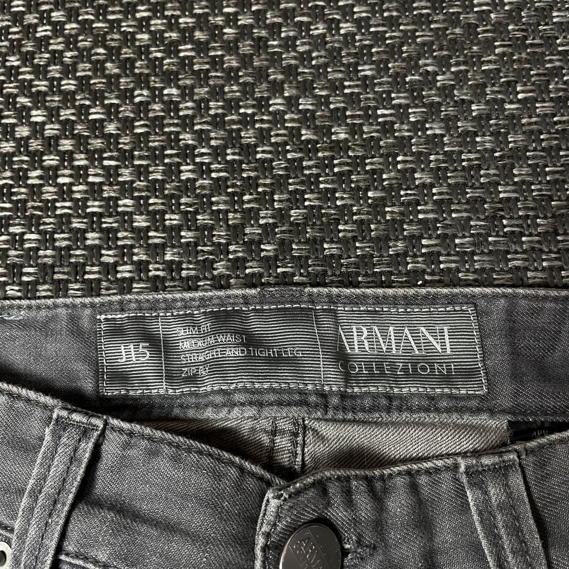 (32) 아르마니 꼴레지오니 그레이 데님 슬림핏 코튼 팬츠 상품이미지3