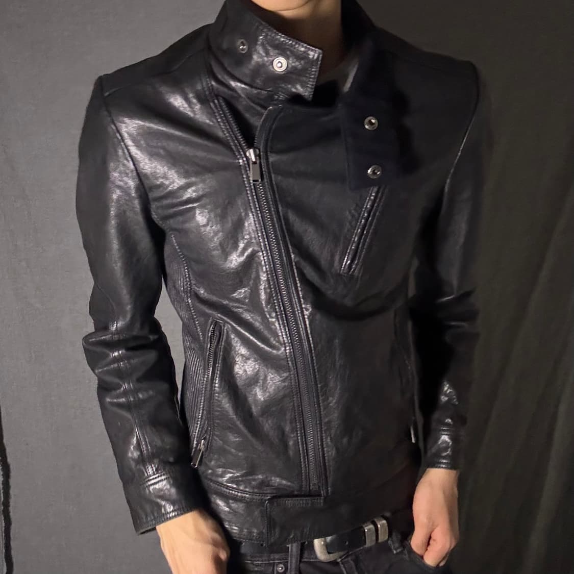 opium lamb skin leather jacket 상품이미지2