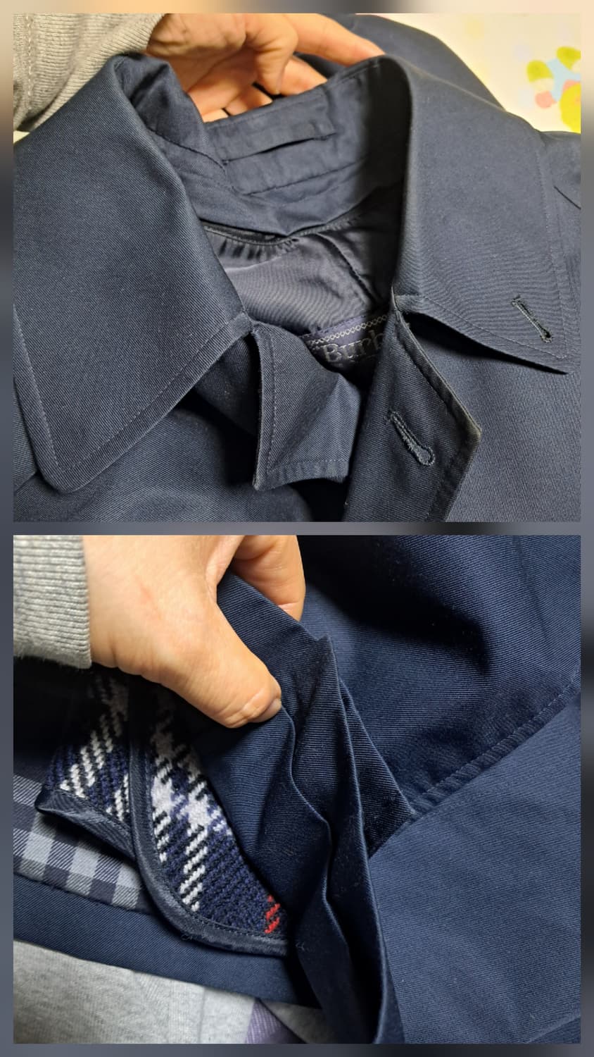 버버리 남성 트랜치코트 50 Short(약100)모 라이너 있음 상품이미지10