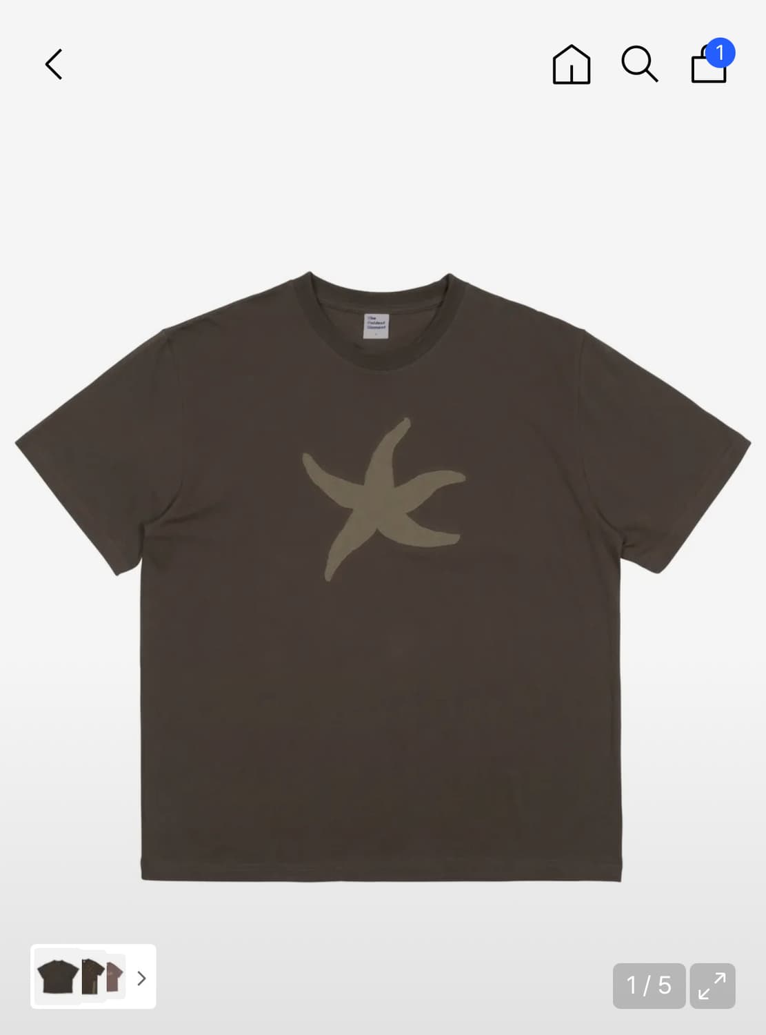 TCM vintage starfish T (brown)  상품이미지1