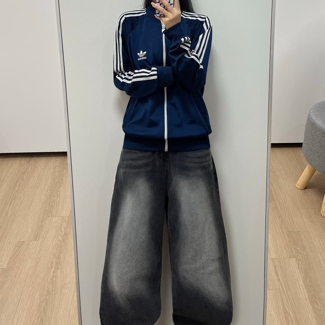 아디다스 파이어버드 네이비 트랙탑 져지 상품이미지1
