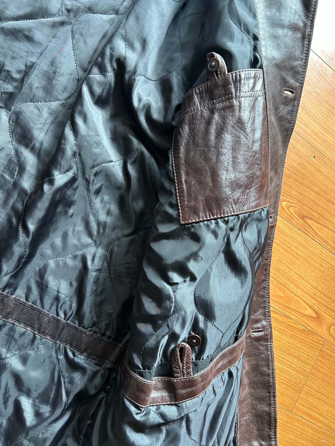 올드 갭 레더 카코트 xxl 상품이미지6