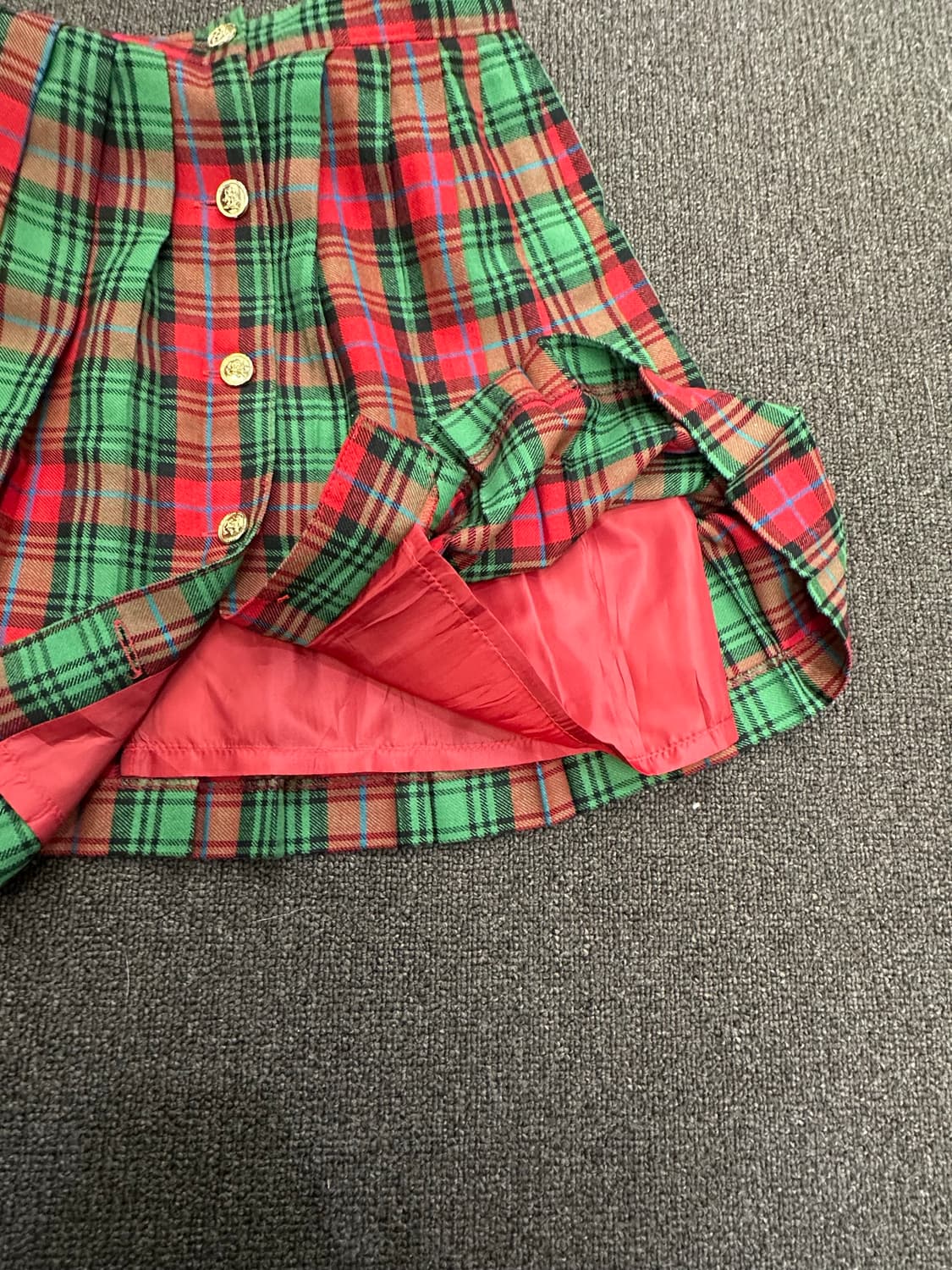 OS)Japanese vintage 타탄체크 플리츠 스커트 상품이미지5