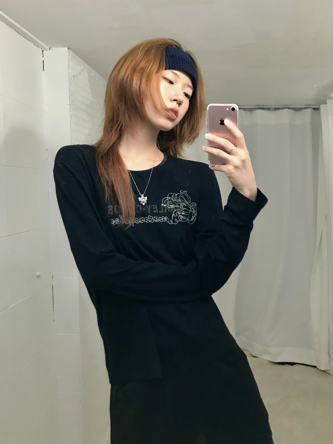 할리데이비슨 화이트 스티치 슬림핏 롱슬리브 상품이미지2