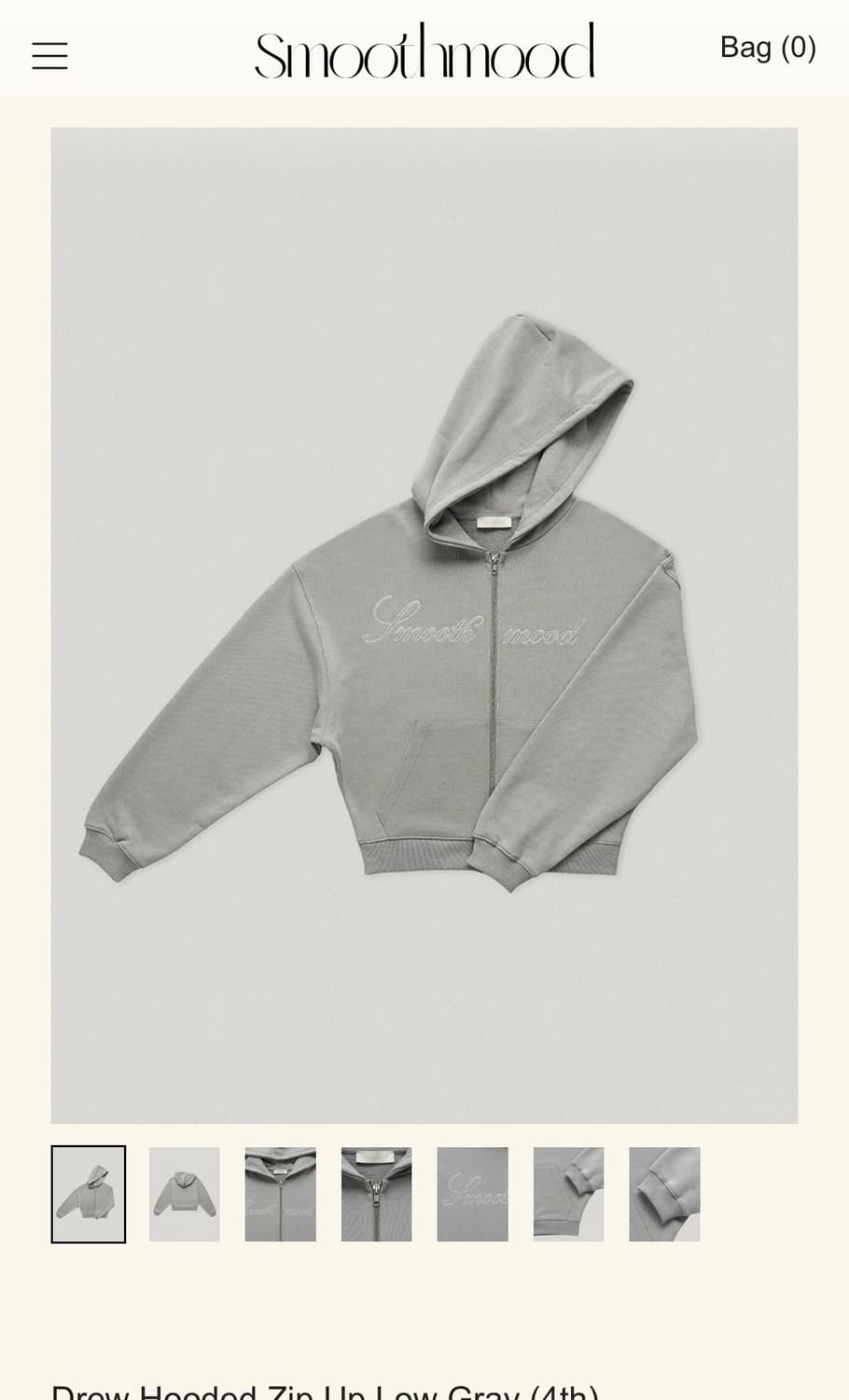 스무드무드 후드집업 그레이 + 슬리브리스 쇼츠 set 새상품 상품이미지1