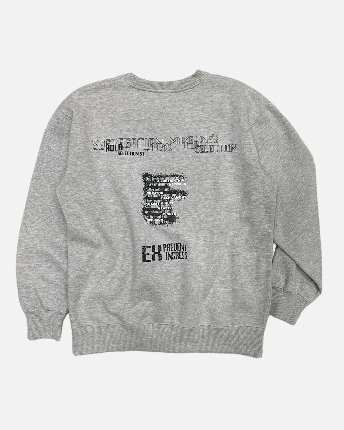 grunge lettering grey sweatshirt 상품이미지4