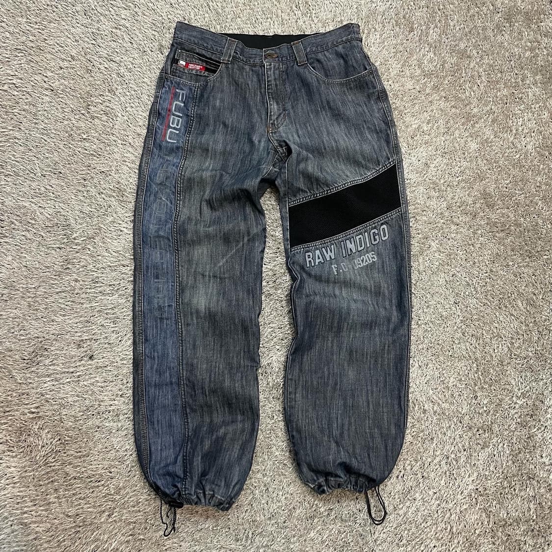 FUBU 힙합 올드스쿨 데님 조거팬츠 상품이미지2