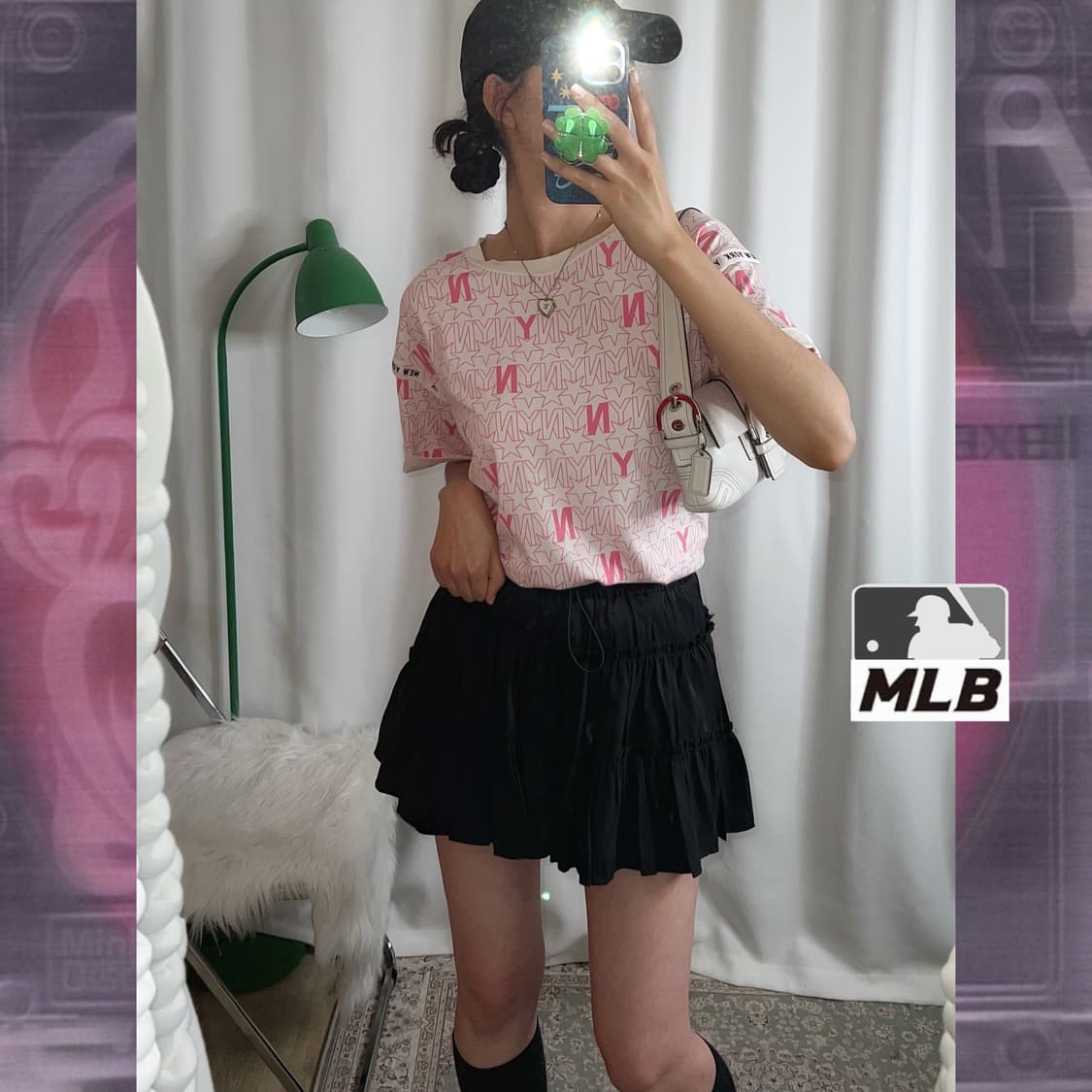 MLB 엠엘비 별 프린팅 오버핏 티셔트 상품이미지2