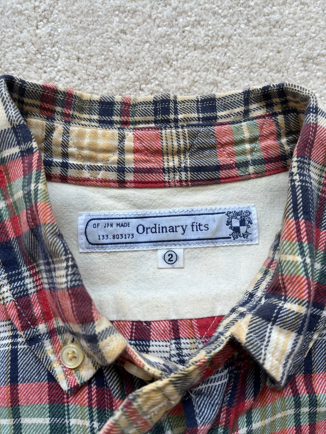 Ordinary fits 체크패턴 셔츠 (95-100) 상품이미지6