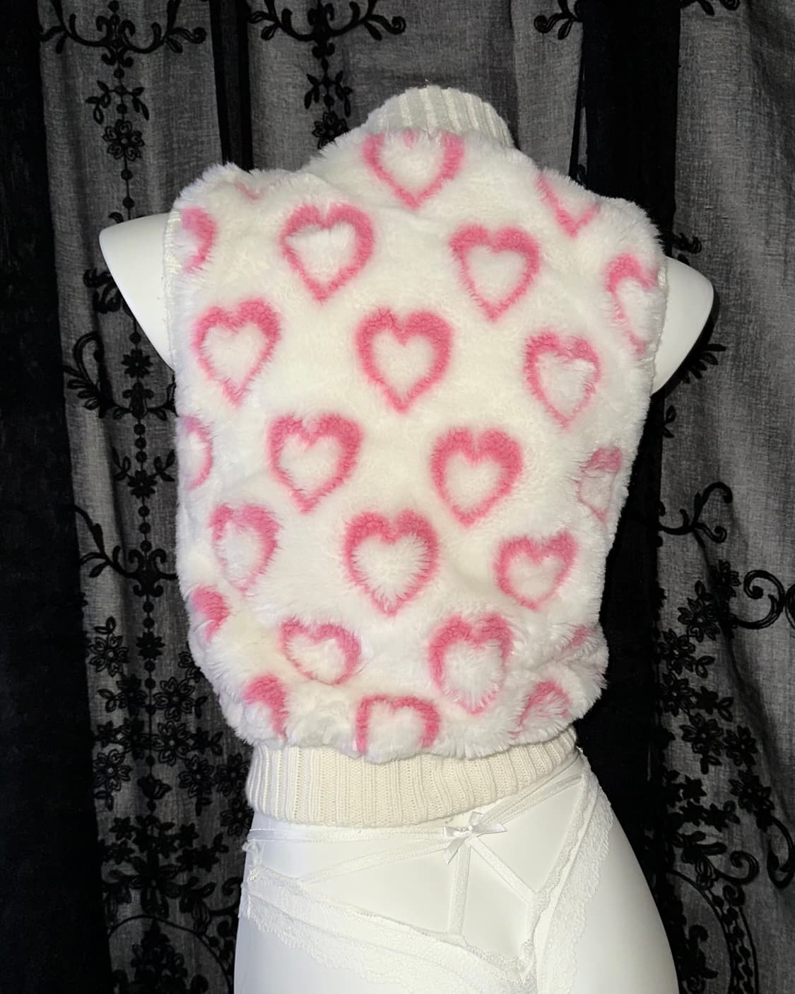 Lovely heart vest zip-up 상품이미지3