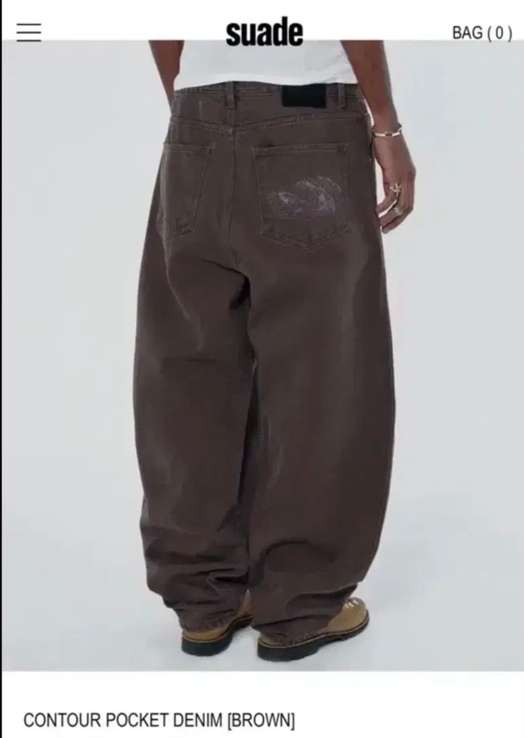Suade 스웨이드 포켓 데님팬츠 (s)(1번 시착) 상품이미지3