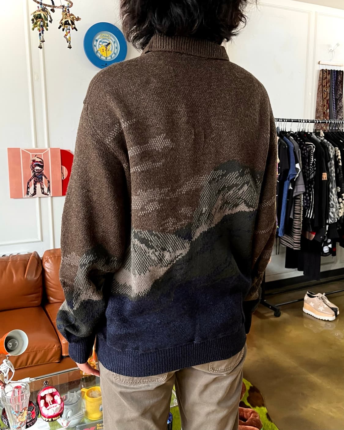 1980-90s Lou Graham Retro Knit Sweater 상품이미지3