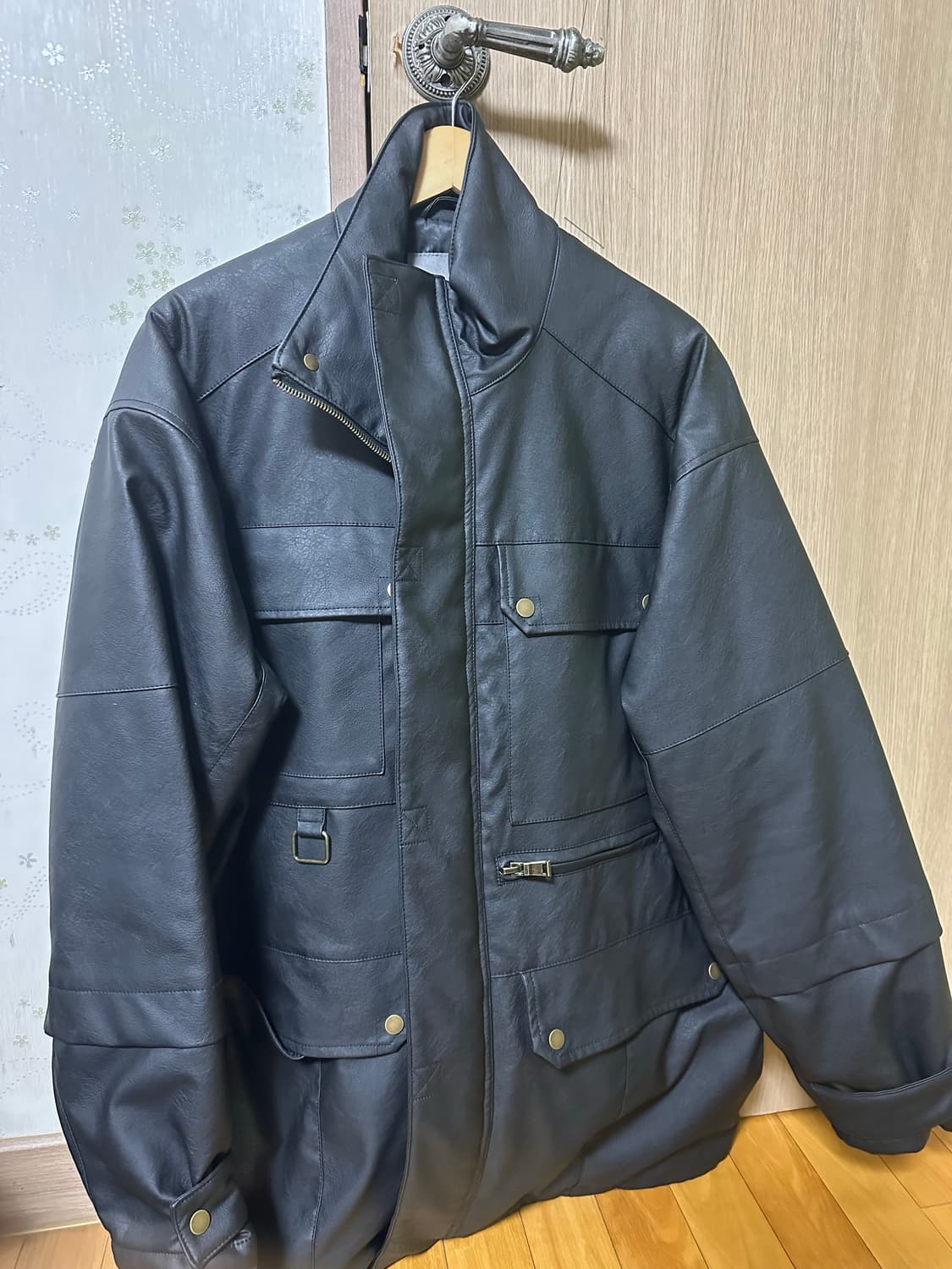 가죽 포켓 파카 상품이미지1