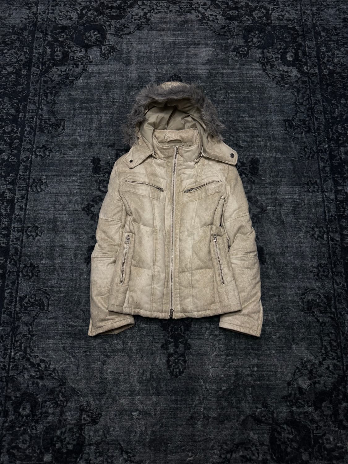 Tornado mart fake suede fur down jacket 상품이미지1