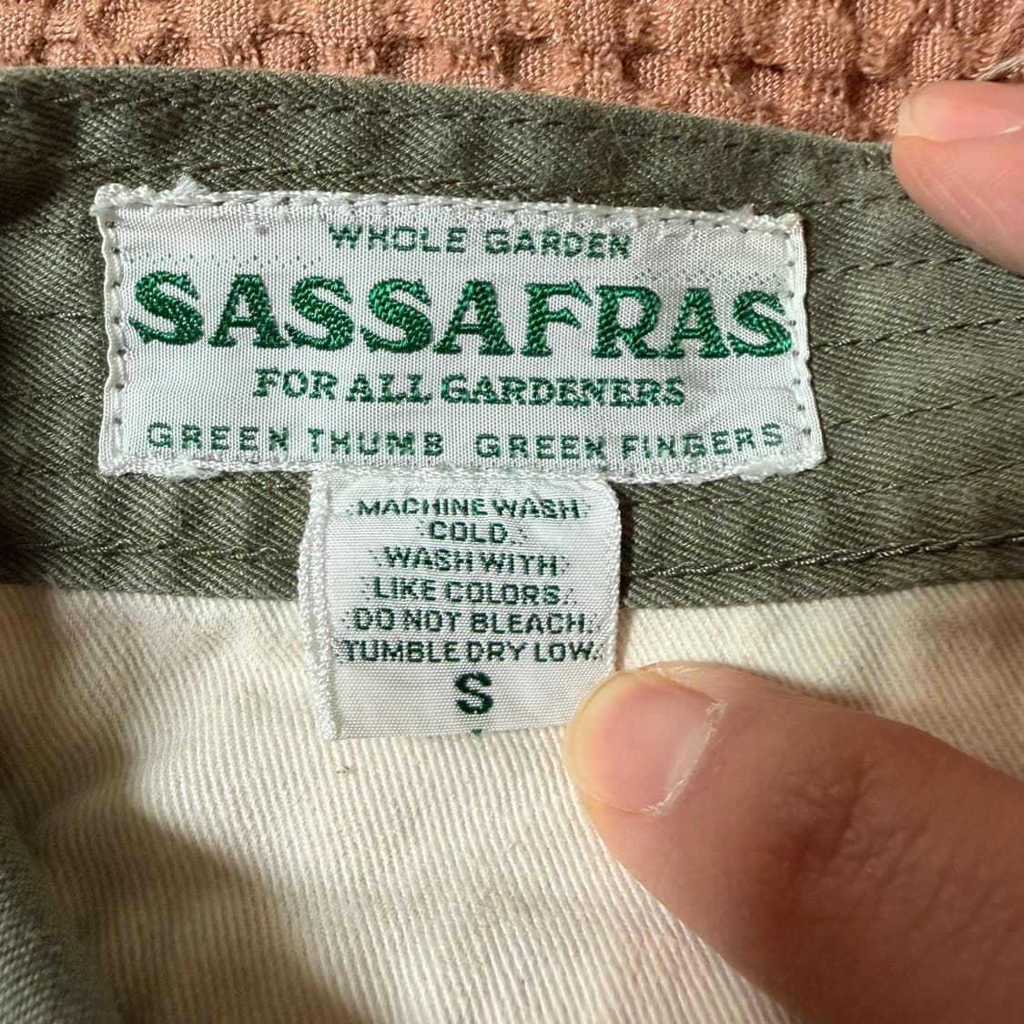 사사프라스 멀티포켓 팬츠 올리브컬러 상품이미지6