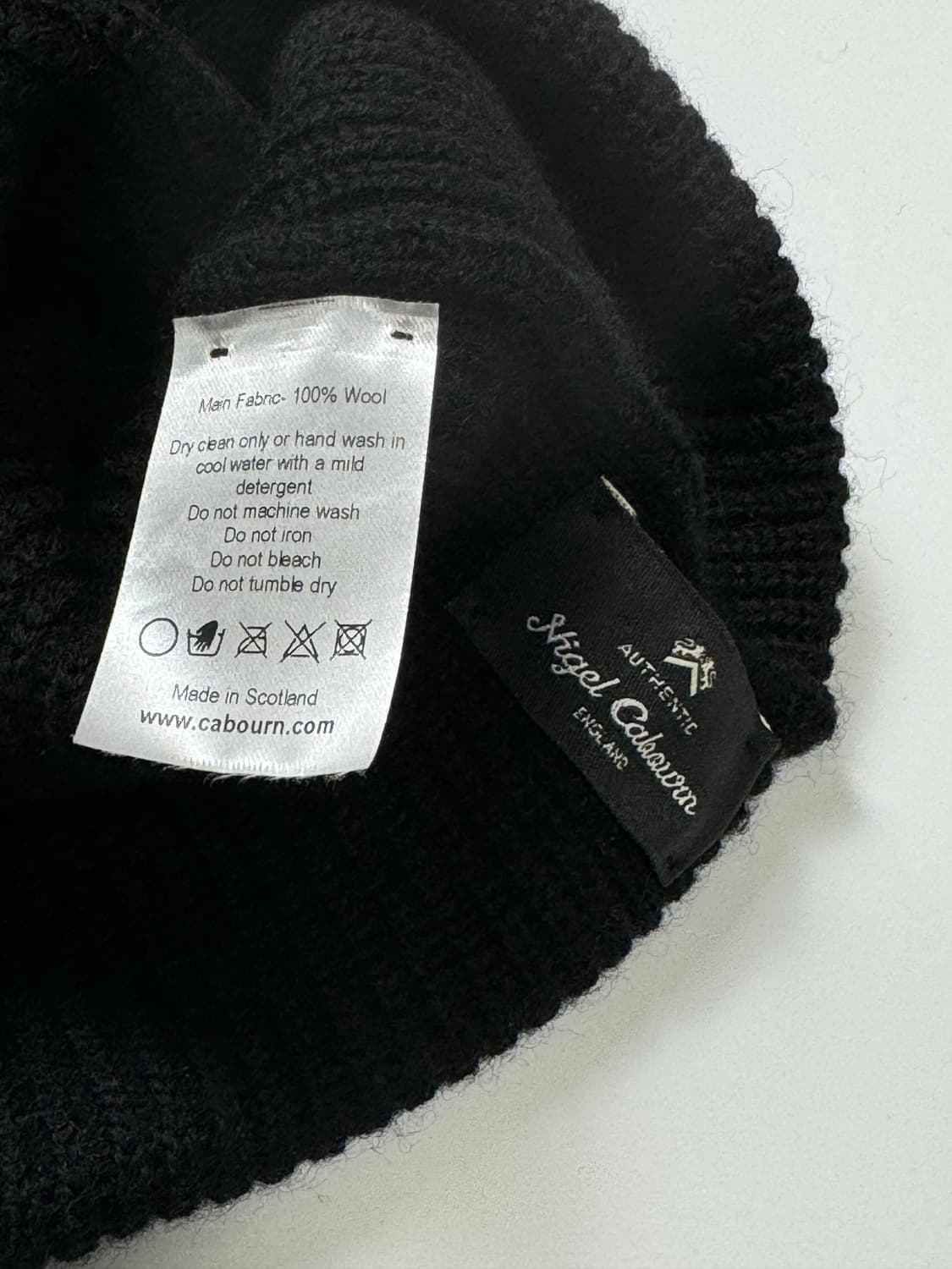 나이젤카본 솔리드 울 비니 블랙 상품이미지2