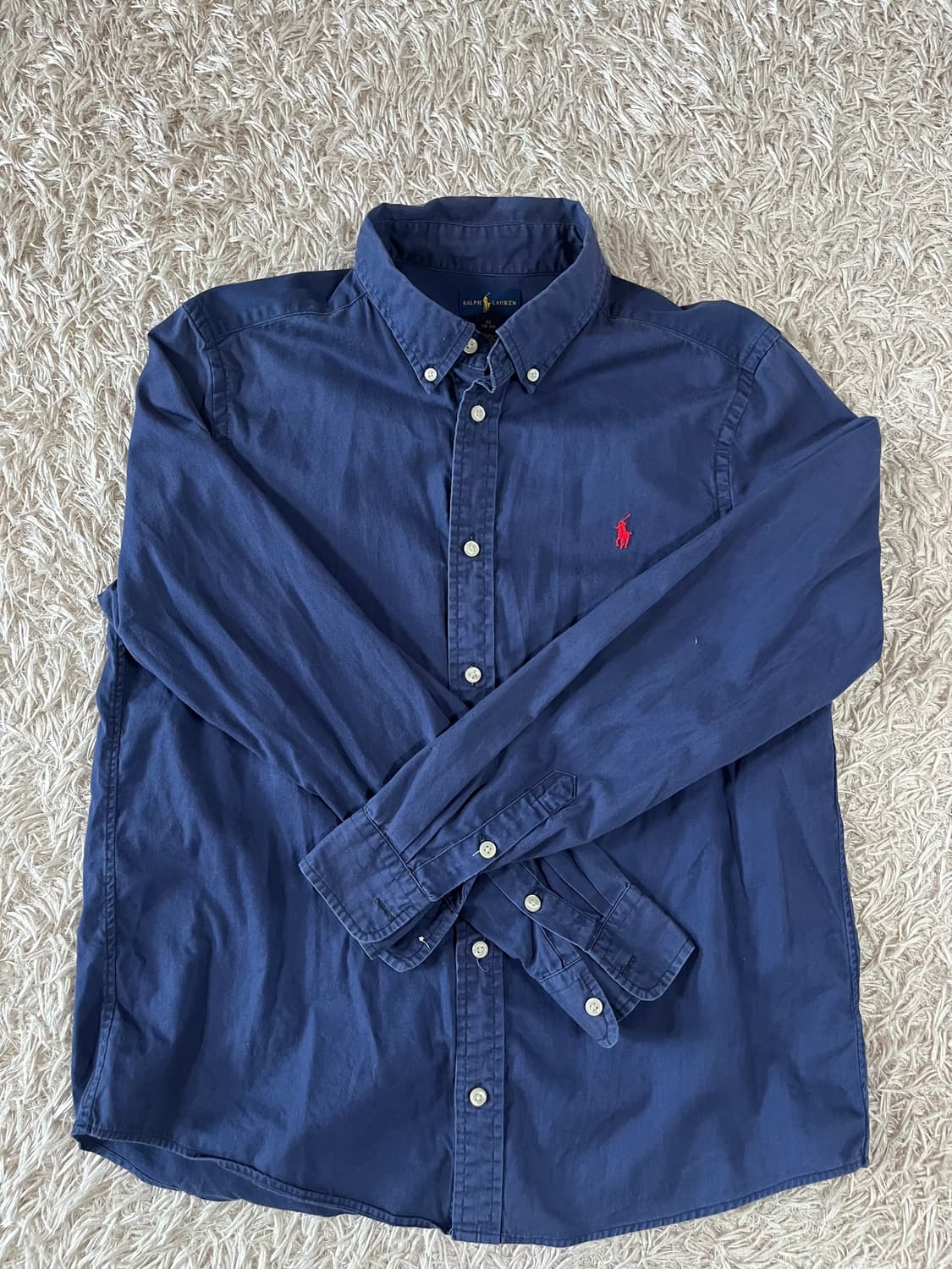 폴로 랄프로렌 네이비 긴팔 셔츠 상품이미지1